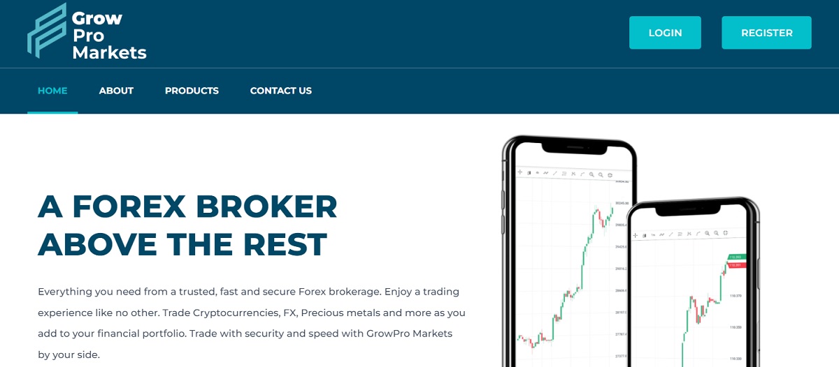 Grow Pro Markets homepage