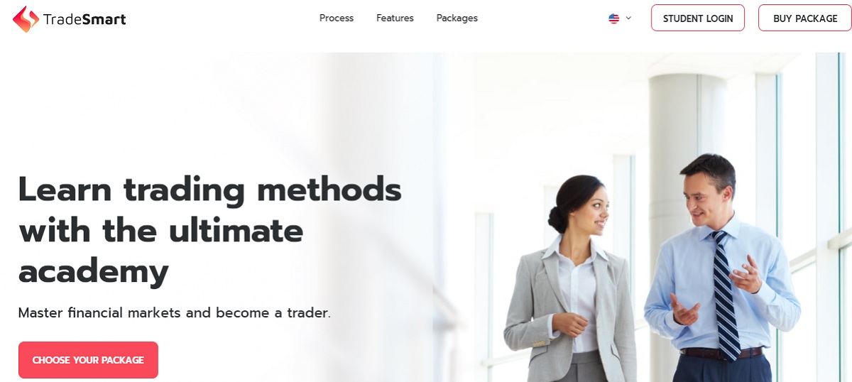 TradeSmart Academy homepage